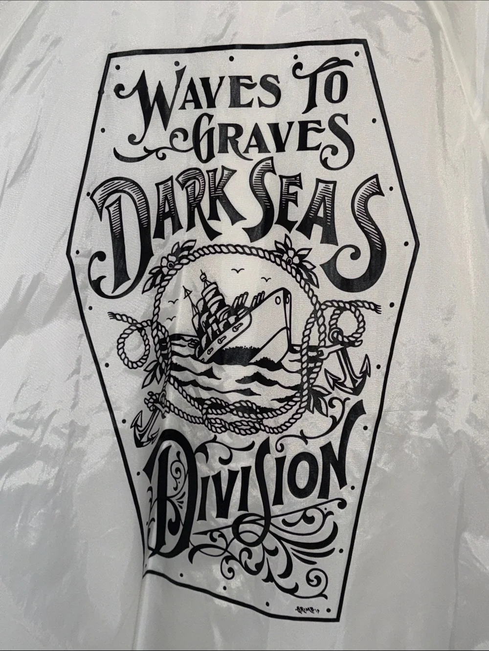 Loser Machine Company Dark Seas Division Waves to Graves Windbreaker Jacket